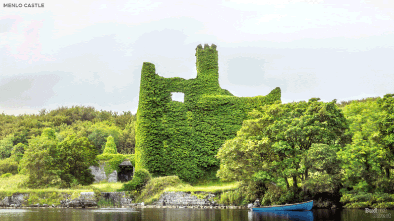 Menlo Castle, an abandoned castle on the outskirts of Galway